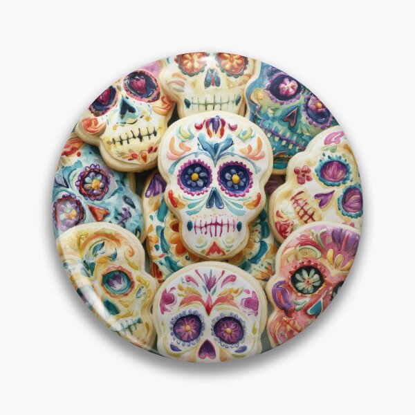 Item preview, Dia de Muertos Sugar Skull Cookies | Mexican Folk Art designed and sold by MythicMood.