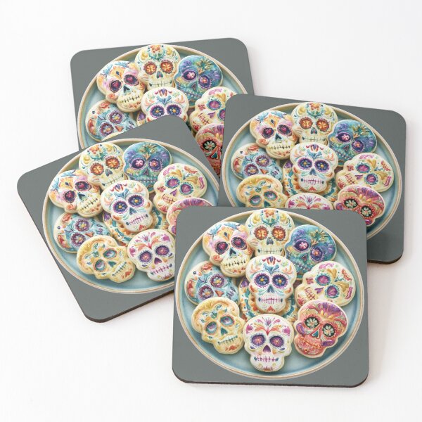 Item preview, Dia de Muertos Sugar Skull Cookies | Mexican Folk Art designed and sold by MythicMood.
