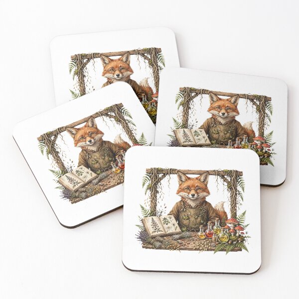 Item preview, Fox Herbalist Apothecary - Woodland Potion Alchemist Cottagecore Goblincore designed and sold by Neurospicy Trolls.