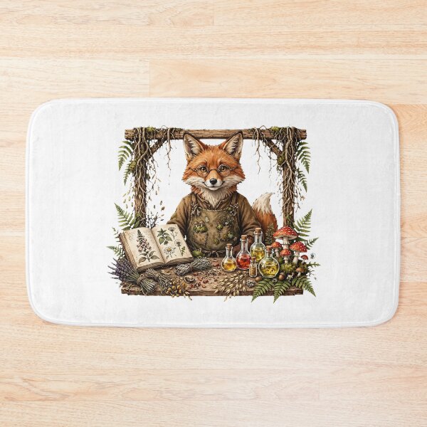 Item preview, Fox Herbalist Apothecary - Woodland Potion Alchemist Cottagecore Goblincore designed and sold by Neurospicy Trolls.