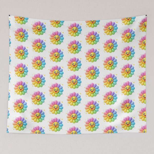 Item preview, Excited Bloom – Cute Excited Flower designed and sold by VIBESPLACE.