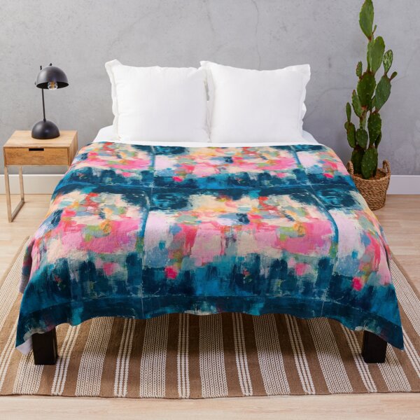 Item preview, Abstract in blues and pinks designed and sold by Infusedwithcolour.