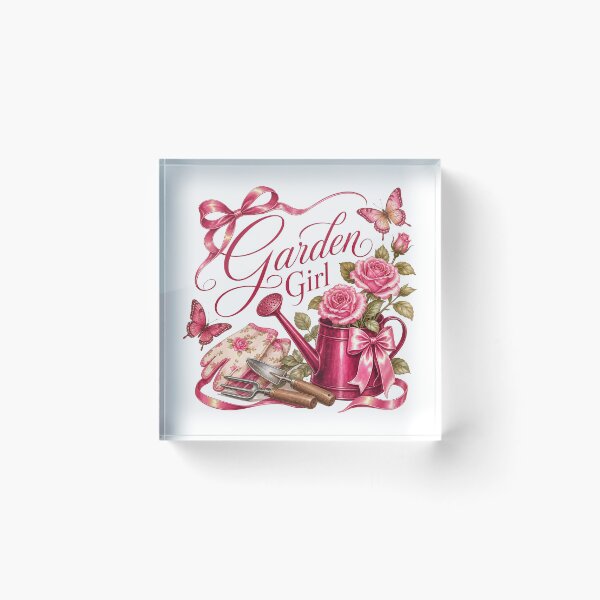 Item preview, Garden Girl Floral Gardening Design designed and sold by QuirkyCloud Designs.