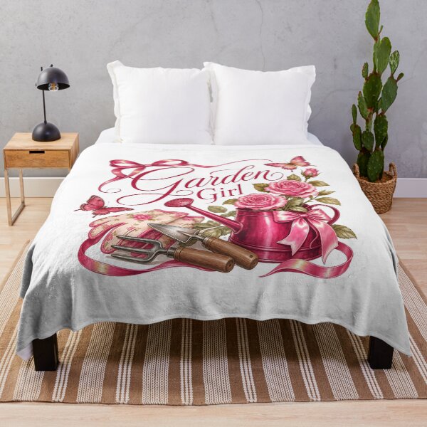 Item preview, Garden Girl Floral Gardening Design designed and sold by QuirkyCloud Designs.