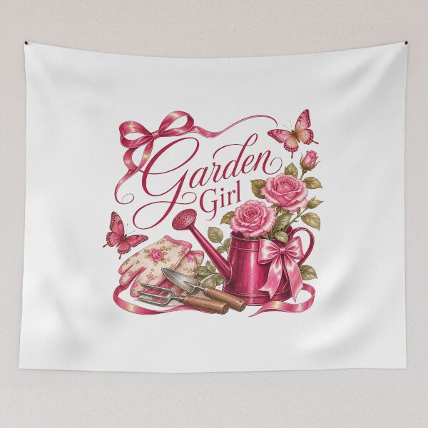 Item preview, Garden Girl Floral Gardening Design designed and sold by QuirkyCloud Designs.