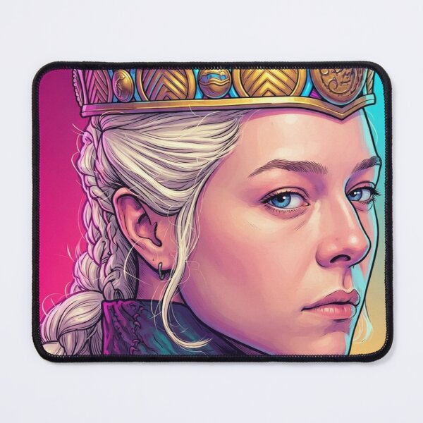 Item preview, Emma Queen Rhaenyra Sci Fi Dragon Targaryen Daenerys Tv Series Lgbtq+ Sapphic WLW Home Decor Poster Print Art Comic Pride designed and sold by Mind Space.