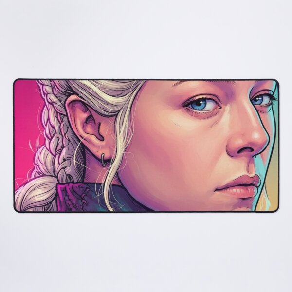 Item preview, Emma Queen Rhaenyra Sci Fi Dragon Targaryen Daenerys Tv Series Lgbtq+ Sapphic WLW Home Decor Poster Print Art Comic Pride designed and sold by Mind Space.