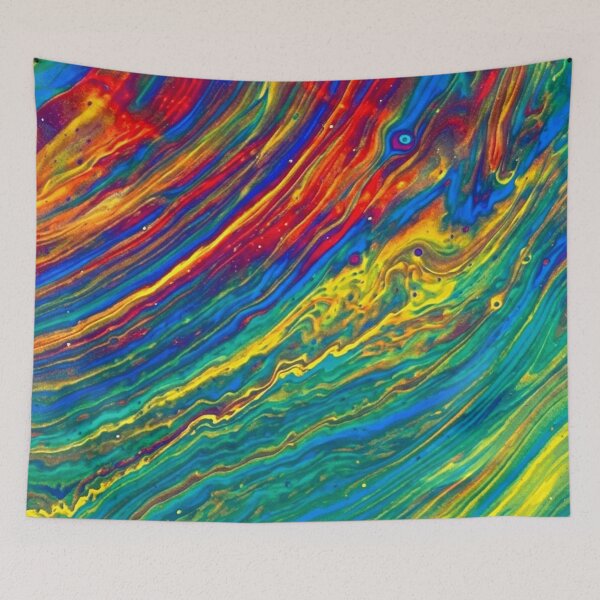 Item preview, Tie-Dye Trip - Acrylic Pour Painting designed and sold by JTLenny.