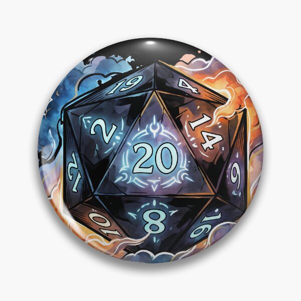 Item preview,  Flaming D20 Polyhedral Dice Arcane Cosmic Fire TTRPG Gamer designed and sold by WorldShop17.