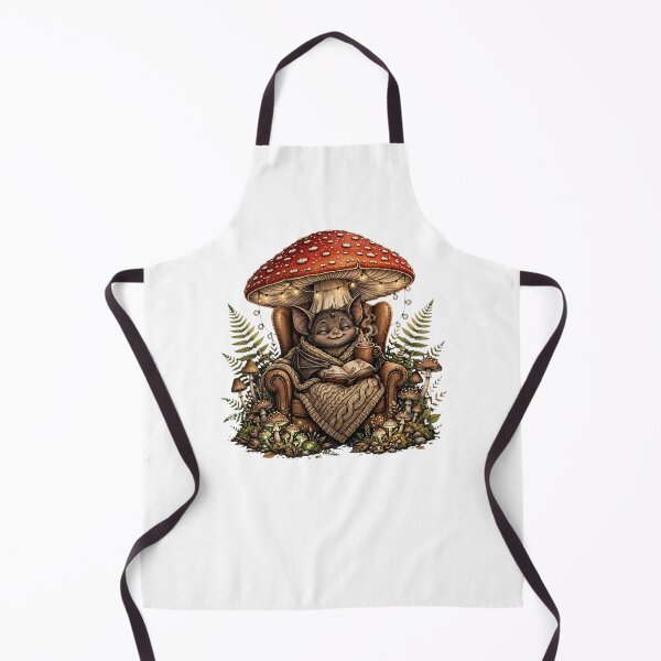 Item preview, Cozy Bat Reading Under Mushroom - Hygge Forest Cottagecore Goblincore designed and sold by Neurospicy Trolls.