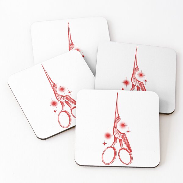 Item preview, Stork Scissors – Hand-Drawn Vintage Sewing Illustration designed and sold by suzysworld.