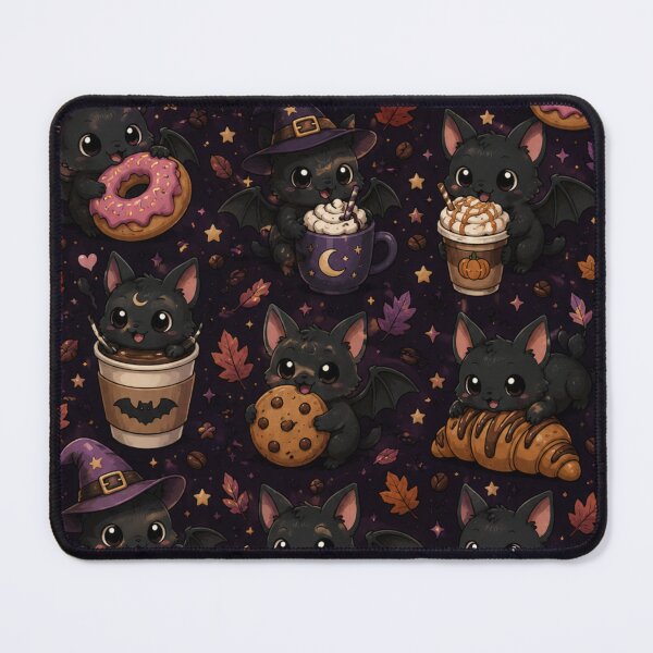 Item preview, Cute Coffee Bats Kawaii Pattern designed and sold by M.Store.