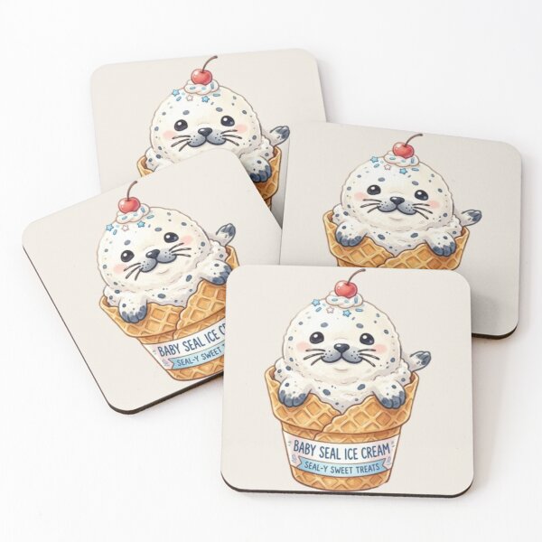 Item preview, Baby Seal Ice Cream: Seal-y Sweet Treats designed and sold by Megaera8.
