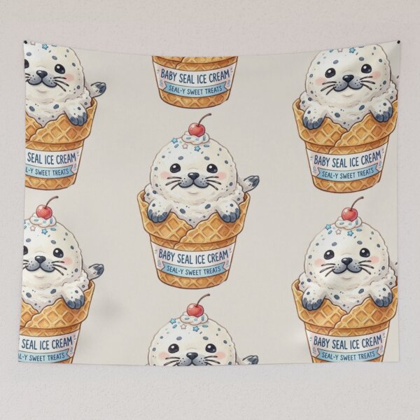 Item preview, Baby Seal Ice Cream: Seal-y Sweet Treats designed and sold by Megaera8.