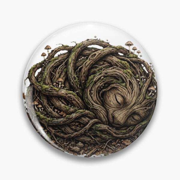 Item preview, Sleeping Root Creature - Forest Spirit Cat Goblincore Mosscore designed and sold by Neurospicy Trolls.