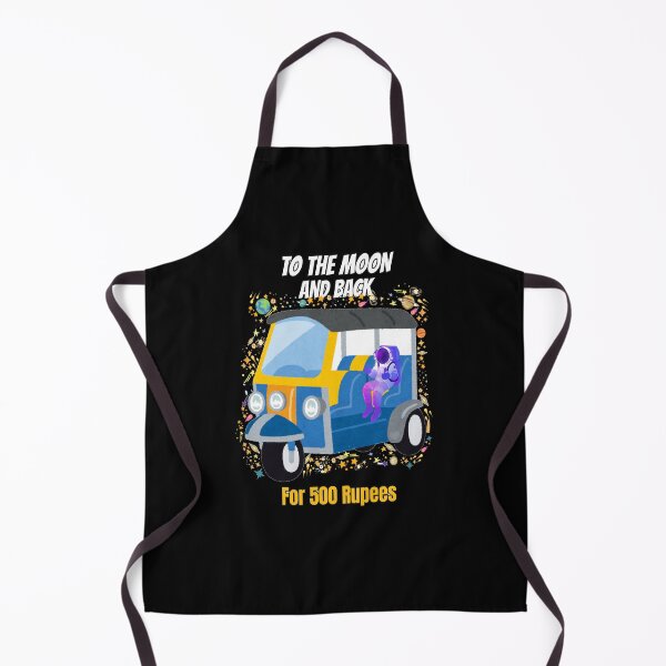 Item preview, To The Moon And Back For 500 Rupees Rickshaw designed and sold by KromaDesignLab.