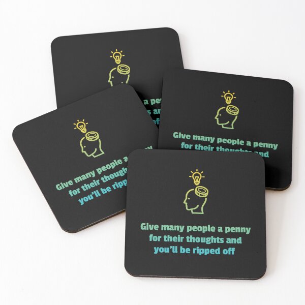 Item preview, Penny for Thoughts Rip-Off Funny Quote designed and sold by Horningamere.