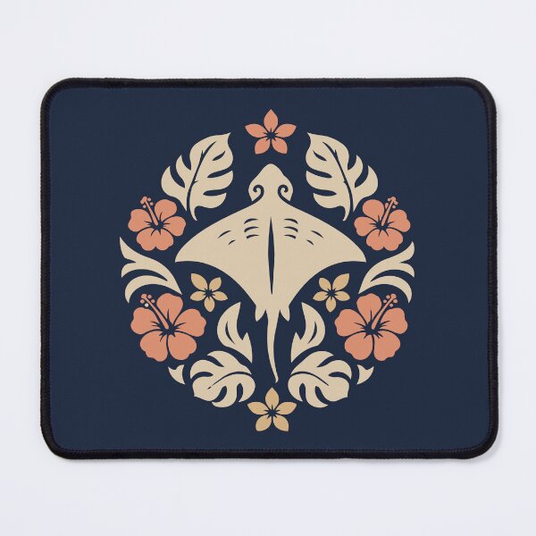 Item preview, Manta Ray Medallion – Polynesian Tifaifai Style designed and sold by Tahitifaifai.