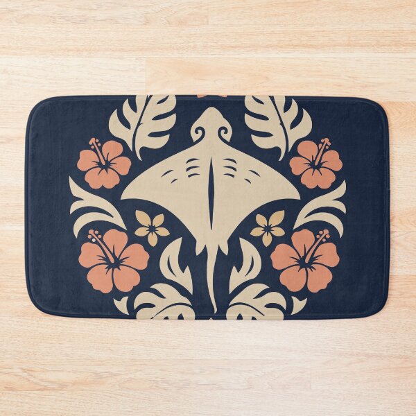 Item preview, Manta Ray Medallion – Polynesian Tifaifai Style designed and sold by Tahitifaifai.