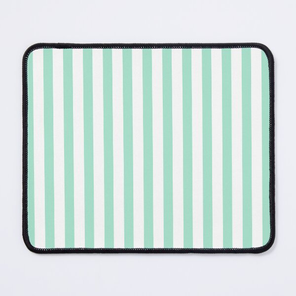 Item preview, Ultra Fine Stripe Narrow Vertical Pinstripe Pattern in Jelly Mint Green designed and sold by kierkegaard.