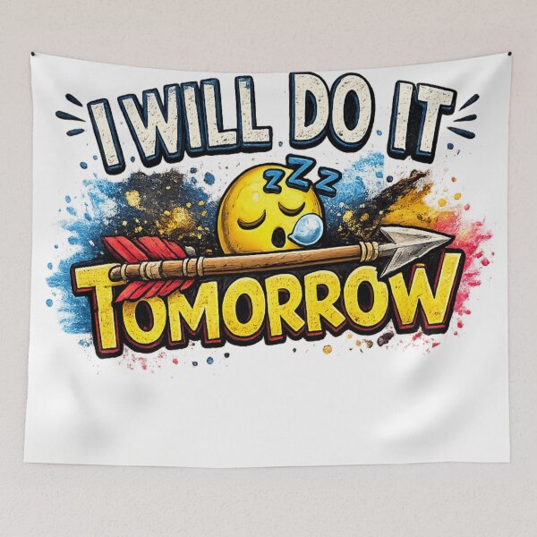 Item preview, Funny procrastination mood cartoon designed and sold by urbanshop7.
