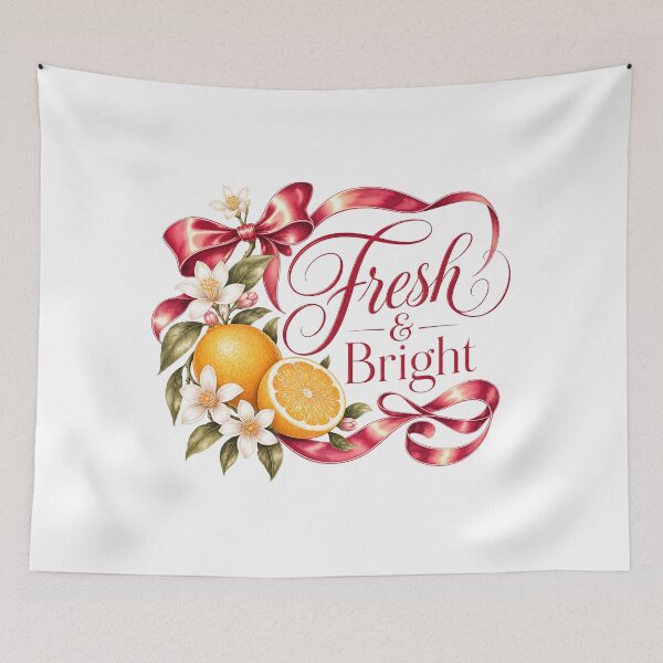 Item preview, Fresh & Bright Orange Floral Design designed and sold by QuirkyCloud Designs.