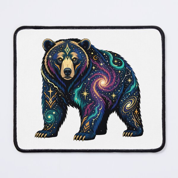 Item preview, Celestial Bear - Milky Way Spirit designed and sold by Wild Creative Art.