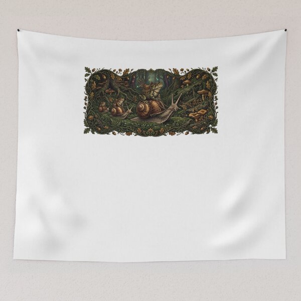Item preview, Frog Snail Riders - Toad Cowboy Caravan Goblincore Forest Adventure designed and sold by Neurospicy Trolls.