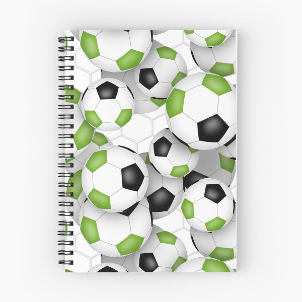 Item preview, bright green & black soccer balls goal netting accent  designed and sold by katzdzynes.