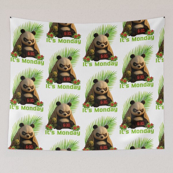 Item preview, Funny Grumpy Panda It's Monday Morning  designed and sold by BULAIR89.