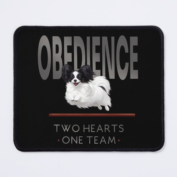 Item preview, Obedience – Two Hearts One Team -  Papillon Obedience Dog Sports  Design designed and sold by PapillonArtStudio.