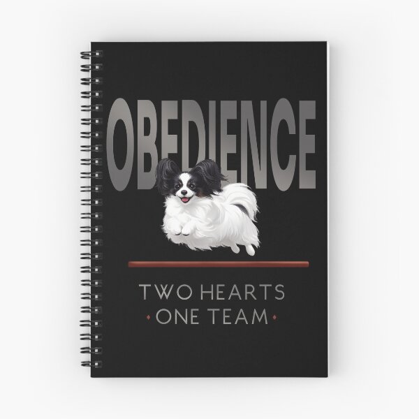 Item preview, Obedience – Two Hearts One Team -  Papillon Obedience Dog Sports  Design designed and sold by PapillonArtStudio.