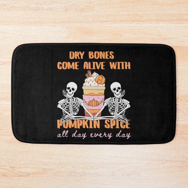 Item preview, Halloween Skeleton Pumpkin Spice Coffee Dry Bones Come Alive Ezekiel 37: 4-5                   designed and sold by Forevermore.