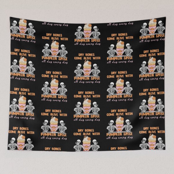 Item preview, Halloween Skeleton Pumpkin Spice Coffee Dry Bones Come Alive Ezekiel 37: 4-5                   designed and sold by Forevermore.