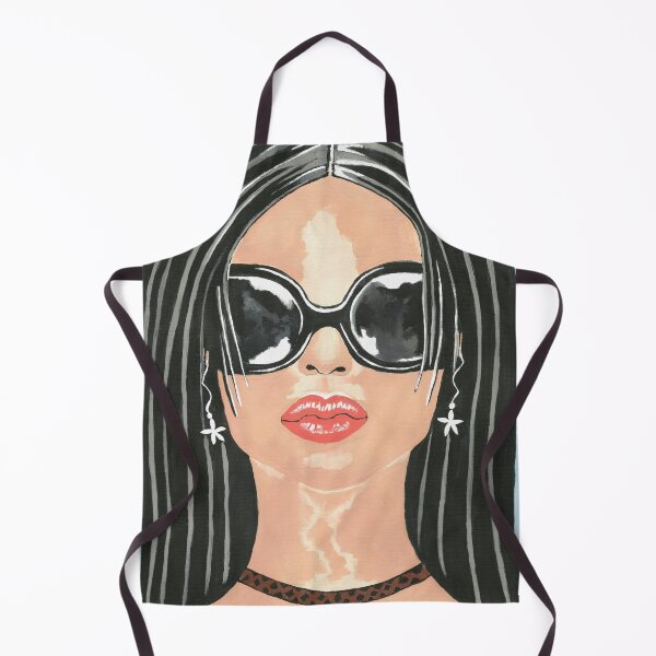 Item preview, Pretty Woman With Black Hair And Large Black Sunglasses designed and sold by Sartoris Art.