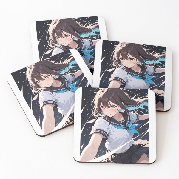 Item preview, Animation - Female Animated Character, Dynamic Energy in School Uniform designed and sold by AnimeShin.