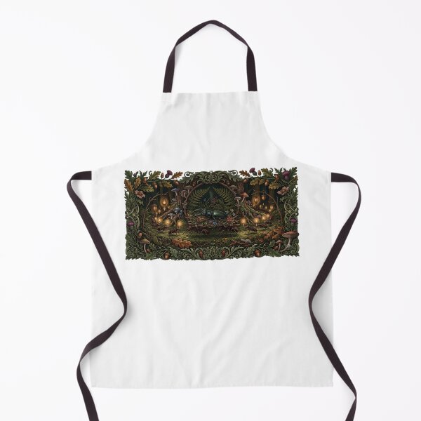 Item preview, The Beetle Funeral - Ant Procession Goblincore Dark Forest Ritual designed and sold by Neurospicy Trolls.
