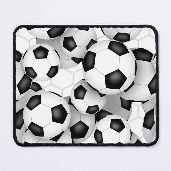 Item preview, Soccer balls with goal netting accent pattern designed and sold by katzdzynes.