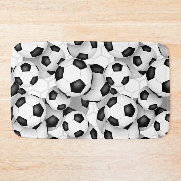 Item preview, Soccer balls with goal netting accent pattern designed and sold by katzdzynes.