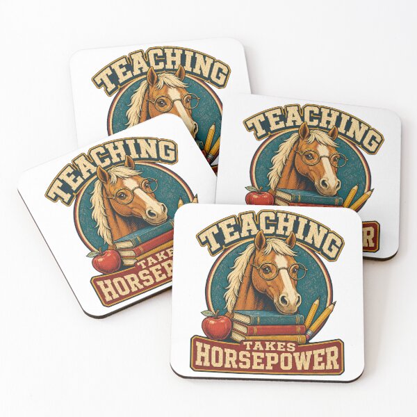 Item preview, Teaching Takes Horsepower – Funny Horse Lover Teacher Design designed and sold by Kolibra.