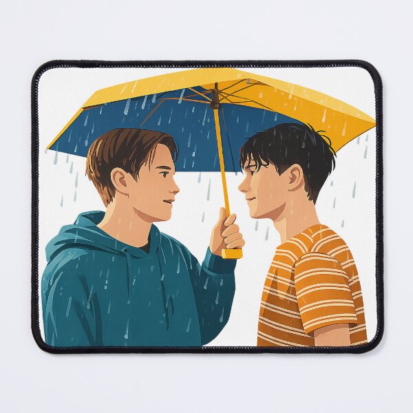 Item preview, Heartstopper Rain Kiss Inspired Artwork designed and sold by popsloganmerch.