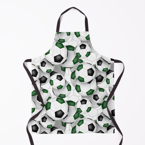 Item preview, Soccer balls with goal netting accent pattern - green & black designed and sold by katzdzynes.