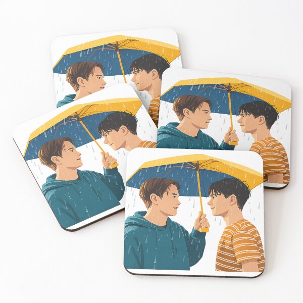 Aperçu de l'œuvre Œuvre d'art inspirée par Heartstopper Rain Kiss créée et vendue par popsloganmerch.