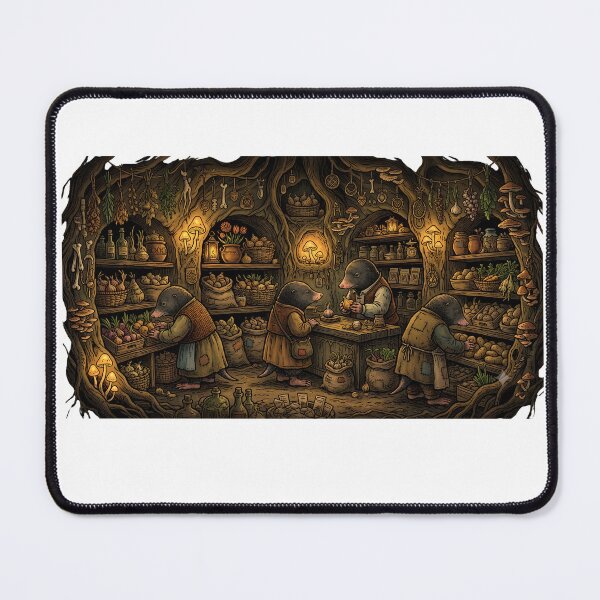 Item preview, Mole Grocery Store - Underground Root Market Goblincore Cottagecore designed and sold by Neurospicy Trolls.