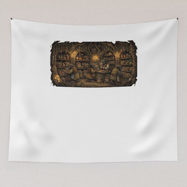 Item preview, Mole Grocery Store - Underground Root Market Goblincore Cottagecore designed and sold by Neurospicy Trolls.
