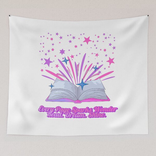Item preview, Every Page Sparks Wonder – Read Dream Shine Book Lover Fireworks Reading Design designed and sold by Daily Mood Studio.