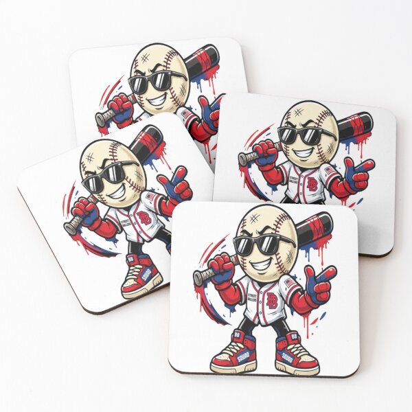 Item preview, Red‑White‑Blue Baseball Rebel designed and sold by Mindful56.