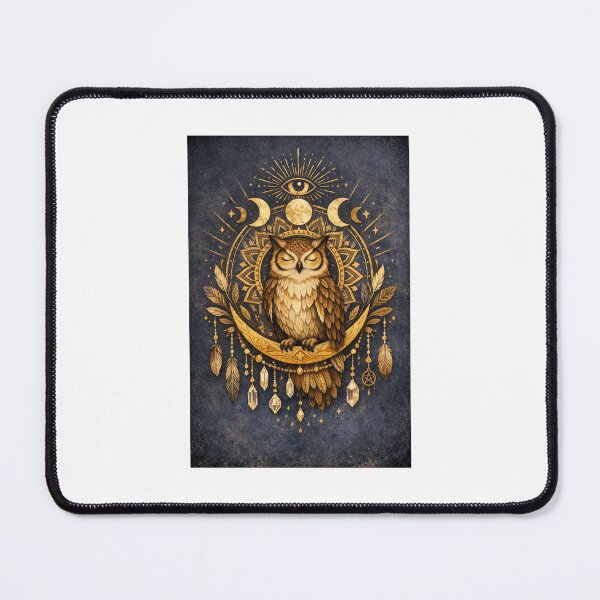Item preview, Owl of Wisdom Boho Art designed and sold by D Digital Art.