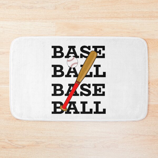 Item preview, Baseball Bat And Ball Typography designed and sold by Sartoris Art.