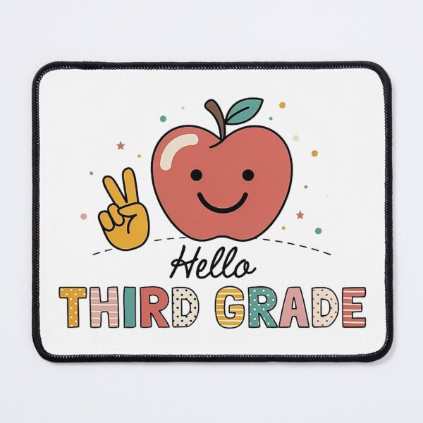 Item preview,  Hello Third Grade Cute Apple Back to School  designed and sold by dragonbol023.